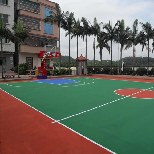 深圳市沙井華勝學(xué)校<a href=http://017771.cn target=_blank class=infotextkey>丙烯酸</a>籃球場