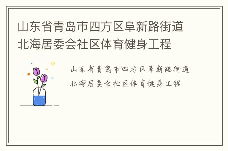 山東省青島市四方區(qū)阜新路街道北海居委會社區(qū)體育健身工程